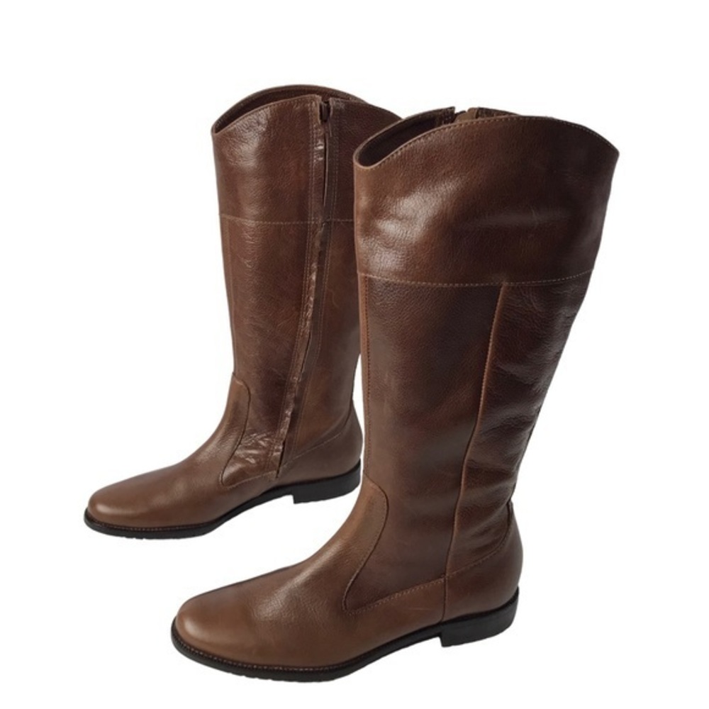 NWOT  L.L. Bean brown zipper riding boots low heeled size 10 M